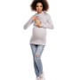 Sweatshirt grossesse model 84459 PeeKaBoo