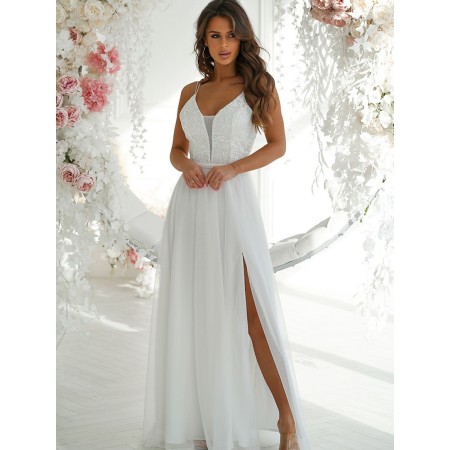 Robe longue model 193795 Bicotone